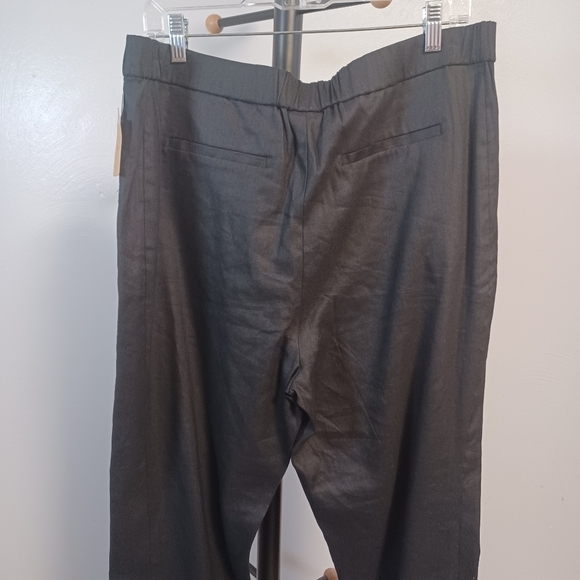 J. Jill Black Linen Blend Pants Large Size Large - Picture 4 of 5